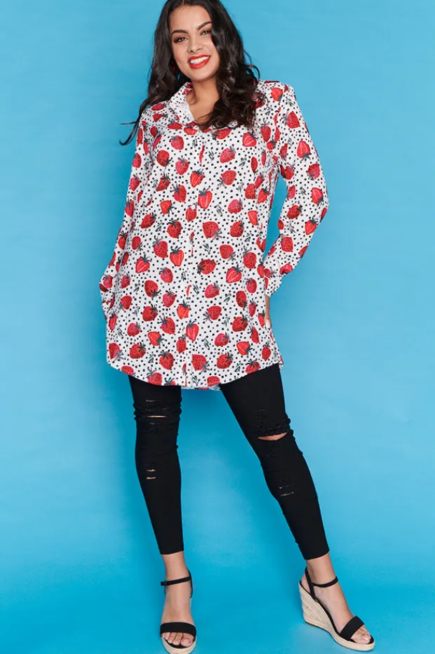 Lorraine Designs Tops | Shirt Dresses*Abigail Berry Baby Longline Shirt