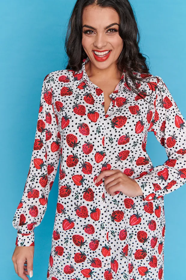 Lorraine Designs Tops | Shirt Dresses*Abigail Berry Baby Longline Shirt