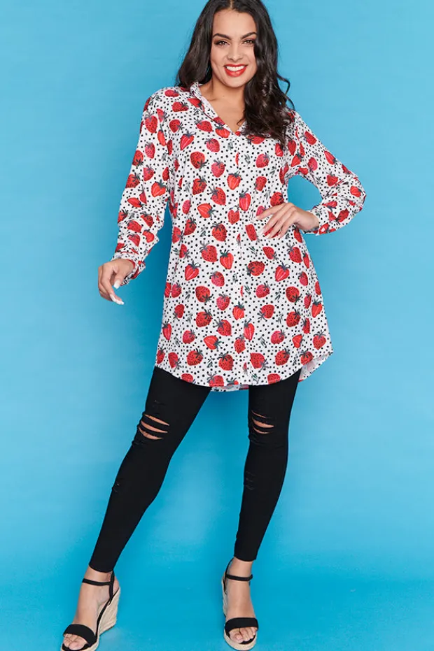Lorraine Designs Tops | Shirt Dresses*Abigail Berry Baby Longline Shirt
