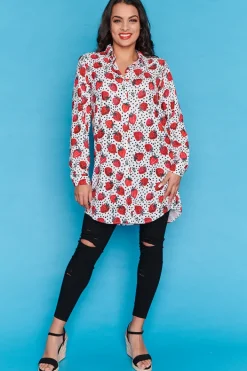 Lorraine Designs Tops | Shirt Dresses*Abigail Berry Baby Longline Shirt