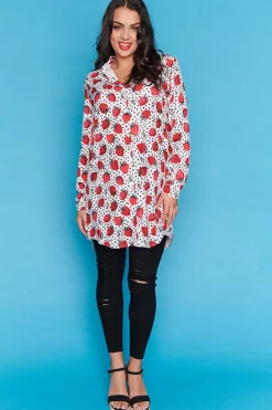 Lorraine Designs Tops | Shirt Dresses*Abigail Berry Baby Longline Shirt