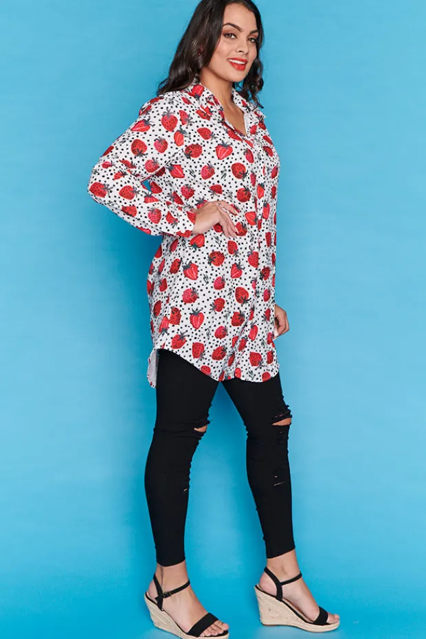 Lorraine Designs Tops | Shirt Dresses*Abigail Berry Baby Longline Shirt