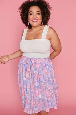 Lorraine Designs Skirts*Ada Psychedelic Swirl Skirt