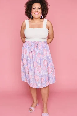 Lorraine Designs Skirts*Ada Psychedelic Swirl Skirt