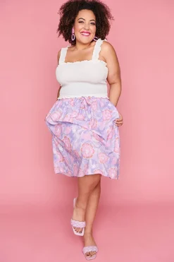 Lorraine Designs Skirts*Ada Psychedelic Swirl Skirt