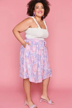 Lorraine Designs Skirts*Ada Psychedelic Swirl Skirt