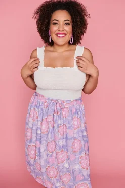 Lorraine Designs Skirts*Ada Psychedelic Swirl Skirt