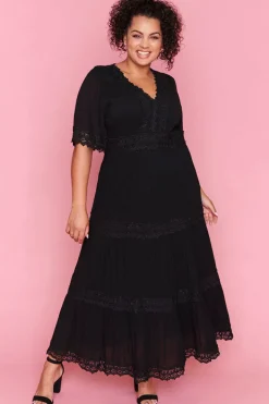 Lorraine Designs Fit & Flare Dresses | Cocktail Dresses*Adele Black Maxi Dress