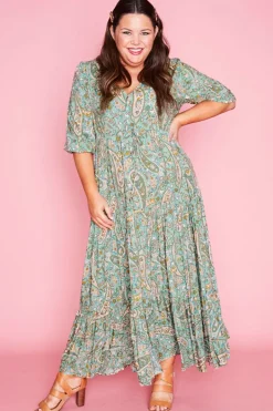Ebby & I Casual Dresses | Maxi Dresses*Adeline Green Paisley Maxi Dress