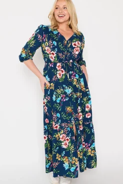 Lorraine Fit & Flare Dresses | Maxi Dresses*Adeline Navy In Bloom Dress
