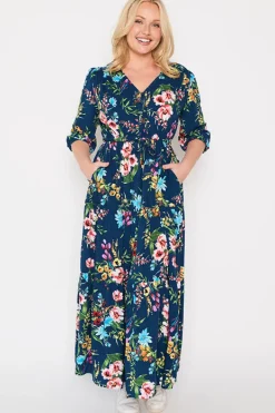 Lorraine Fit & Flare Dresses | Maxi Dresses*Adeline Navy In Bloom Dress
