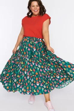 Lorraine Designs Skirts*Alexandra Christmas Vacation Skirt