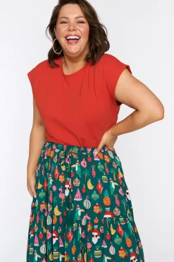 Lorraine Designs Skirts*Alexandra Christmas Vacation Skirt