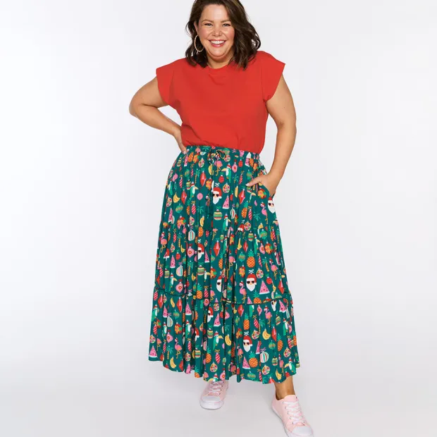 Lorraine Designs Skirts*Alexandra Christmas Vacation Skirt