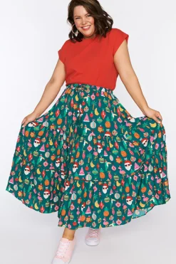Lorraine Designs Skirts*Alexandra Christmas Vacation Skirt