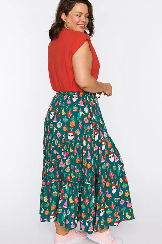 Lorraine Designs Skirts*Alexandra Christmas Vacation Skirt