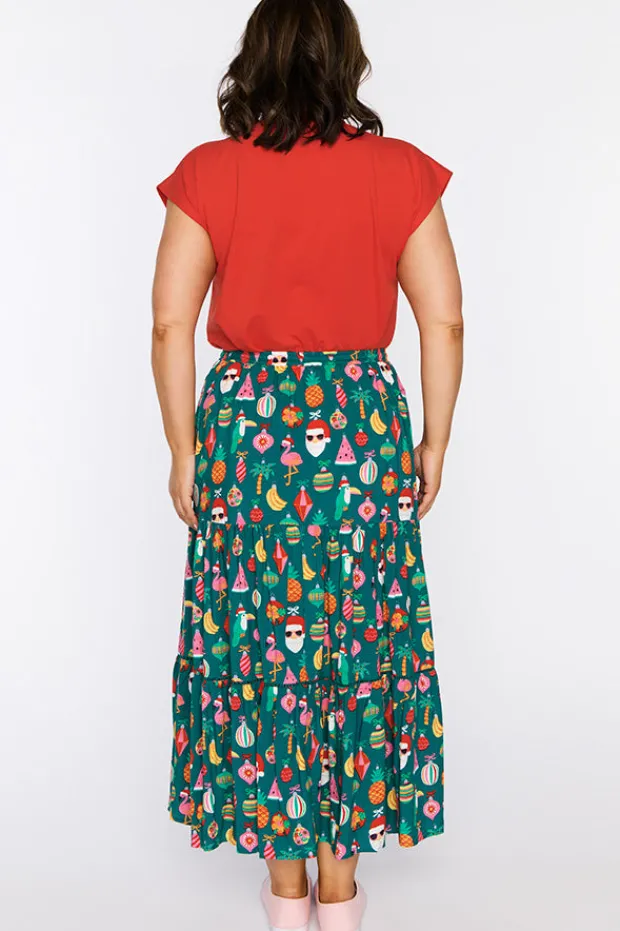 Lorraine Designs Skirts*Alexandra Christmas Vacation Skirt