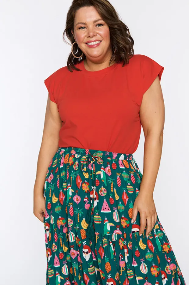 Lorraine Designs Skirts*Alexandra Christmas Vacation Skirt