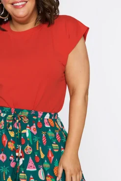 Lorraine Designs Skirts*Alexandra Christmas Vacation Skirt