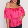 Lorraine Designs Tops*Alivia Strawberry Pink Top