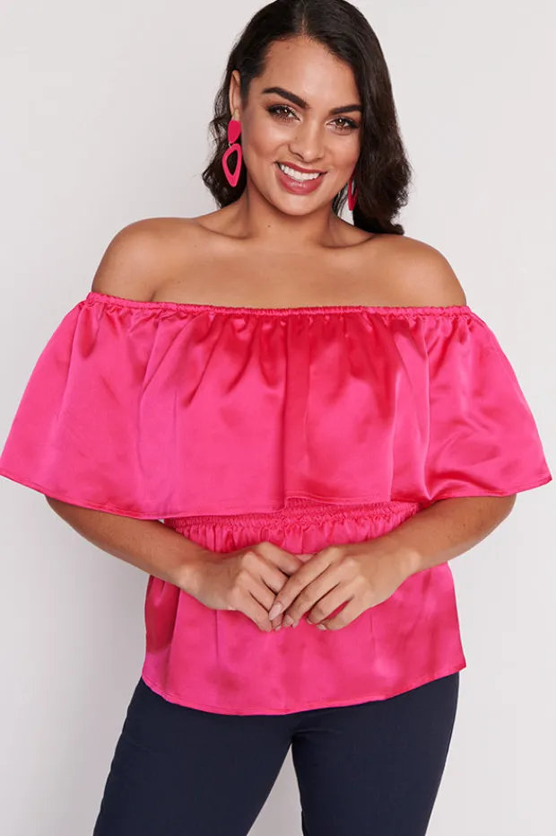 Lorraine Designs Tops*Alivia Strawberry Pink Top