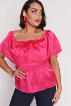 Lorraine Designs Tops*Alivia Strawberry Pink Top