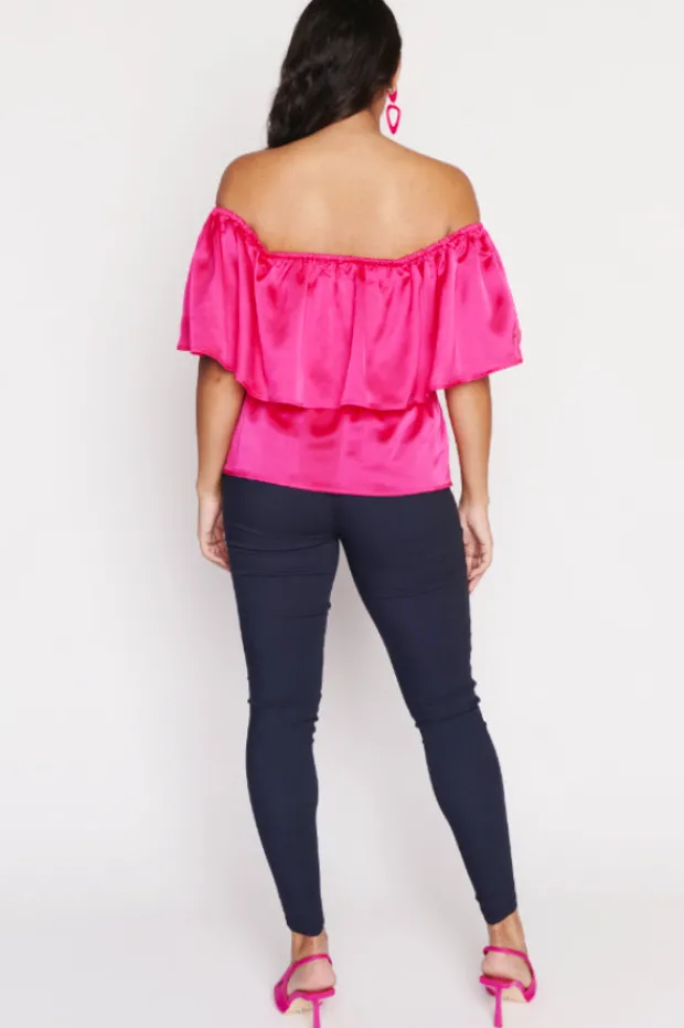 Lorraine Designs Tops*Alivia Strawberry Pink Top