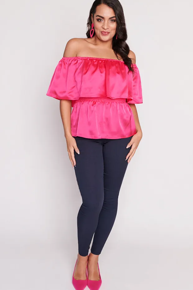 Lorraine Designs Tops*Alivia Strawberry Pink Top