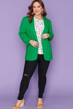 Label of Love Jackets & Coats*Allegra Green Blazer
