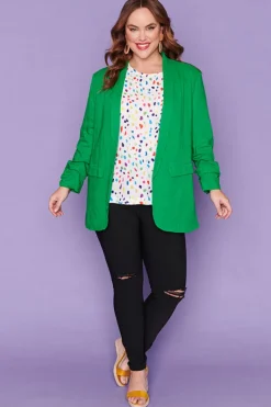 Label of Love Jackets & Coats*Allegra Green Blazer