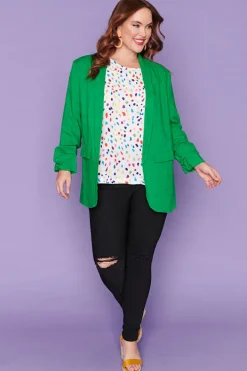 Label of Love Jackets & Coats*Allegra Green Blazer