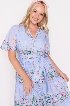 Lorraine Designs Loose Dresses | Casual Dresses*Amira Sky Dancing Clover Dress