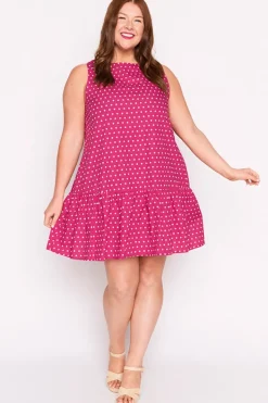 Lorraine Designs Shift Dresses | Casual Dresses*Andi Magenta Spot Dress