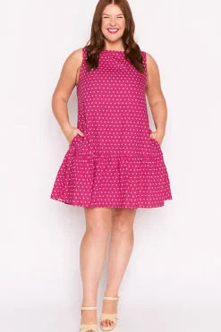 Lorraine Designs Shift Dresses | Casual Dresses*Andi Magenta Spot Dress