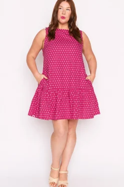 Lorraine Designs Shift Dresses | Casual Dresses*Andi Magenta Spot Dress