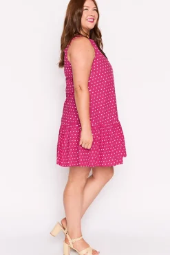 Lorraine Designs Shift Dresses | Casual Dresses*Andi Magenta Spot Dress
