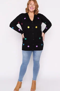 Lorraine Designs Knits & Cardigans*Angela Black All the Feels Cardi