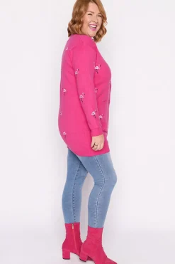 Lorraine Designs Knits & Cardigans*Angela Pink Flamingo Cardi
