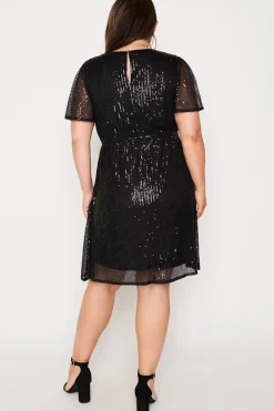 Lorraine Designs Sequin Dresses | Cocktail Dresses*Angelica Black Sequins Dress