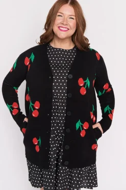 Lorraine Designs Knits & Cardigans*Annalise Black Cherry Cardi
