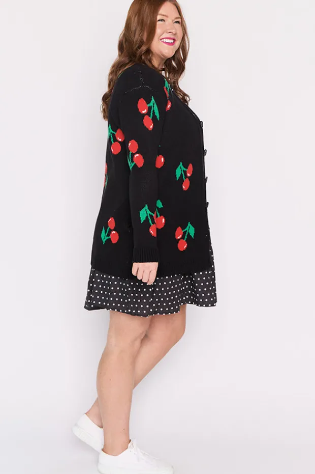 Lorraine Designs Knits & Cardigans*Annalise Black Cherry Cardi