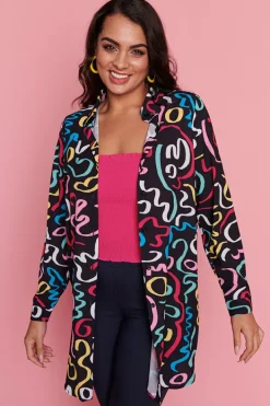 Lorraine Designs Tops | Shirt Dresses*Asher Monday Madness Shirt