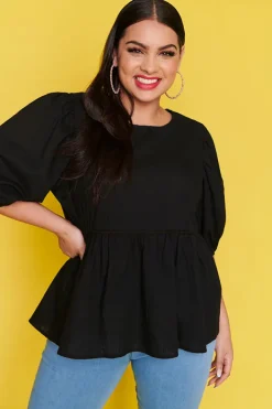 Ebby & I Tops*Atalanta Black Top