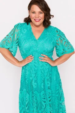Lorraine Designs Cocktail Dresses | Bridesmaid Dresses*Aurora Teal Lace Dress