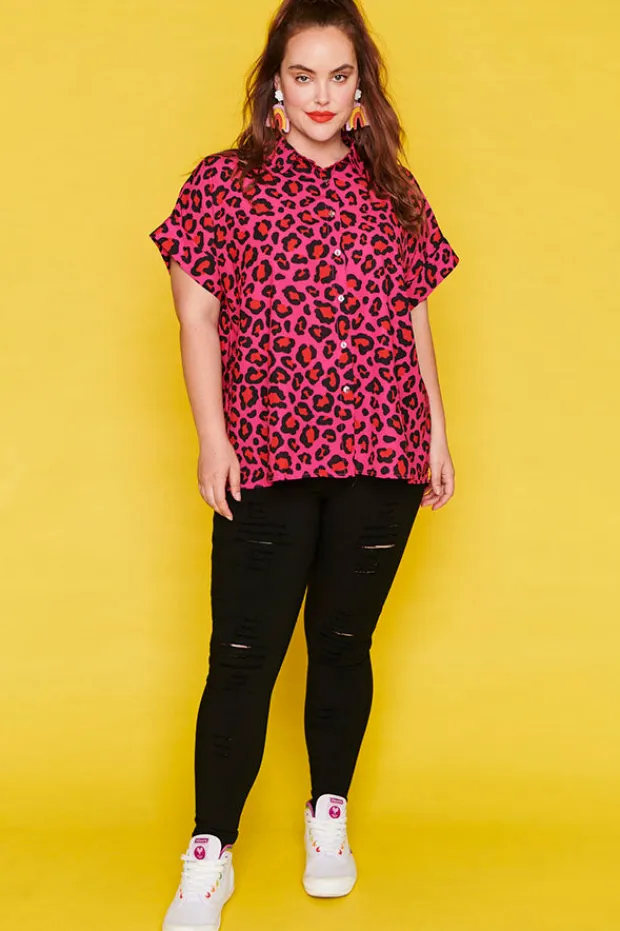 Lorraine Designs Tops*Belle Jungle Pink Shirt