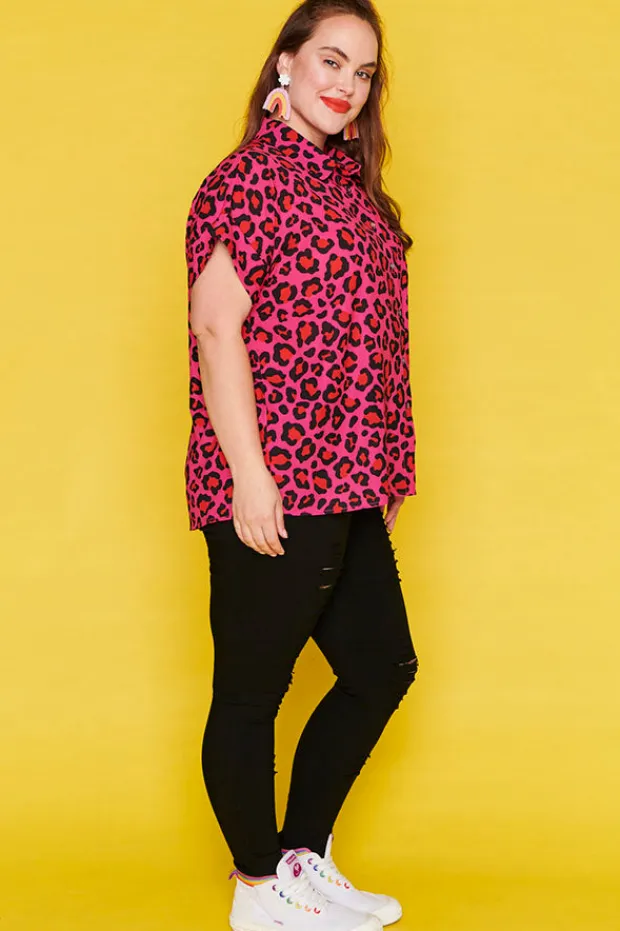 Lorraine Designs Tops*Belle Jungle Pink Shirt