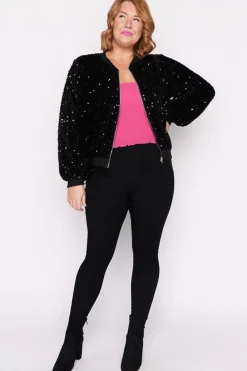 Lorraine Designs Jackets & Coats*Bling Black Sequins Jacket