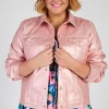 Lorraine Designs Jackets & Coats*Brigitta Pink Metallic Jacket
