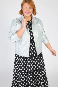 Lorraine Designs Jackets & Coats*Brigitta Silver Jacket