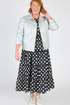 Lorraine Designs Jackets & Coats*Brigitta Silver Jacket